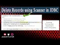 jdbc mysql delete record using scanner class jdbc mysql delete example jdbc in java