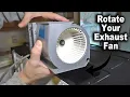 How to Change Direction of Microwave Exhaust Vent Blower Fan Frigidaire Gallery GMOS1962AF