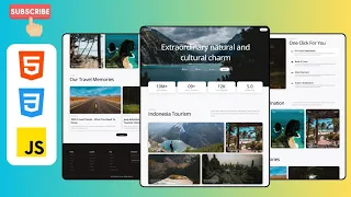 Responsive Tour Travel Website Design Using HTML CSS JavaScript With Free Source Code