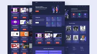 Build A Responsive Multipage Website using HTML CSS JavaScript Complete Tutorial