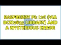 Raspberry Pi I2C via BCM2835 library and a mysterious error
