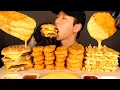 Download Lagu ASMR MUKBANG DOUBLE BIG MAC \u0026 CHEESY HASH BROWNS \u0026 CHICKEN NUGGETS (No Talking) EATING SOUNDS