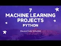 Minor projects Machine learning computer vision with source code python college