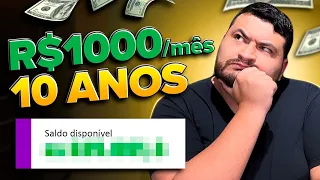 É POSSÍVEL SE APOSENTAR EM 10 ANOS INVESTINDO R$1.000 POR MÊS?