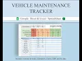Car Maintenance Spreadsheet Tutorial