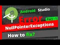 How to fix Null Pointer Exception in Android Studio Java Use try-catch block Part 01