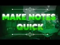 HOW TO MAKE NOTES FOR YOUR GUILD BASE FAST Deepwoken