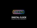 How To Create Digital Clock Using HTML CSS JavaScript Display Time Using JavaScript