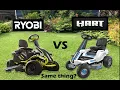 Ryobi vs hart riding mower