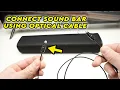 How to Connect Sound Bar Using Optical Cable
