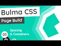 Bulma Tutorial Product Page Build - Spacing Containers