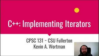 C Implementing Iterators
