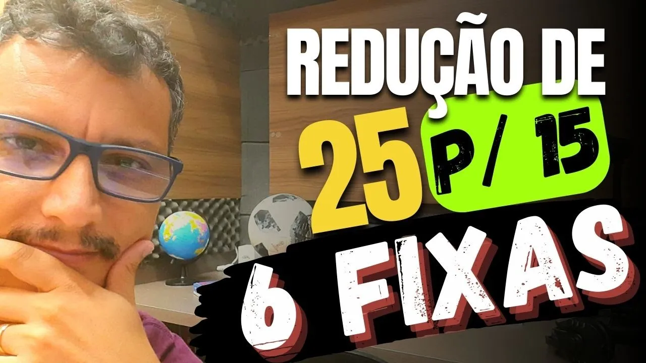 LOTOFÁCIL: REDUÇÃO DE 25 PARA 15 ACERTE 6 FIXAS E FAÇA 13 PONTOS E TENHA LUCRO BAIXE PLANILHA GRÁTIS