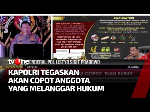 Kapolri Ancam Copot 'Ikan Busuk' di Jajaran Polri