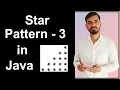 Star Pattern - 3 Program Logic in Java by Deepak