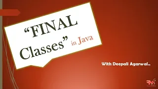 Final Classes in Java How to Avoid Inheritance in Java CORE JAVA Hindi