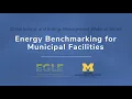 Energy Benchmarking for Municipal Facilities Clean Energy and Energy Management Webinar Series