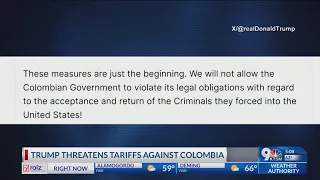 Trump threatens retaliation efforts against Colombia