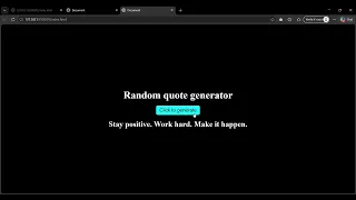 Beginner JavaScript Project Random Quote Generator