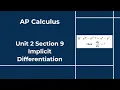 AP Calculus - Unit 2