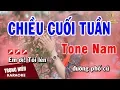 Chiều Cuối Tuần Tone Nam Nhạc Sống | Trọng Hiếu