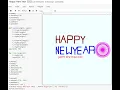 Happy New Year 2022 in Python using Turtle Library