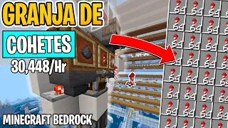 Granja De Cohetes AUTOMATICA Minecraft Bedrock 26.52