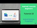 Foreground Service in Android Android Foreground Service Services in Android