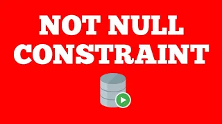 NOT NULL Constraint Oracle SQL Tutorial for beginners Techie Creators