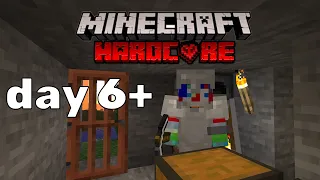 Minecraft - Hardcore Day 6+ (Stream)​