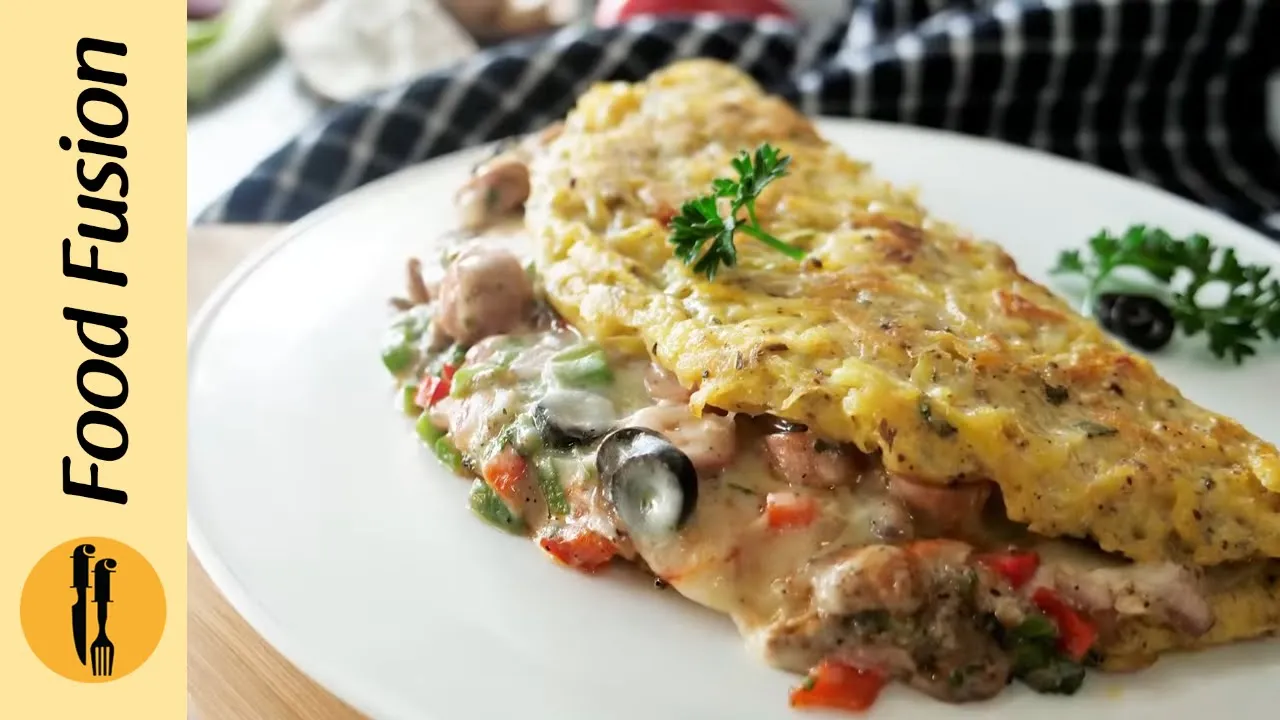 Stuffed Potato Cheburki with Sausages By Food Fusion