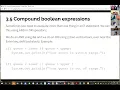 A023 Notes 3 5 compound boolean expressions
