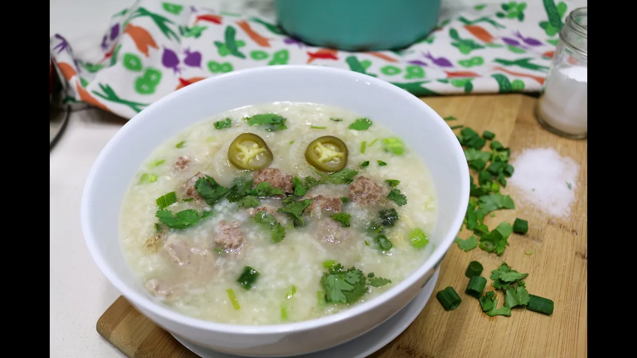 Thai Rice Soup with Pork  - Episode 40