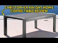 Review Christopher Knight Home Cape Coral Outdoor Aluminum Coffee Table with Glass Table Top