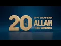📖20 SIFAT WAJIB ALLAH Dan Artinya - Backsound Sholawat Nariyah | CMNCommunity
