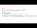 Error - An error occurred while processing your request Asp Net core IIS