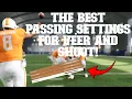 The Best Passing Settings In CFB 25 And Placement and Accuracy Vs Revamped Test
