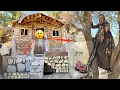 Download Lagu A nomadic woman's magical hut: Beginning the construction of a legendary wall against winter mud🤔😳