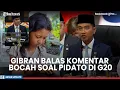 Pidato Bahasa Inggris Gibran di KTT G20 Afsel Dikomentari Bocah 10 Tahun, Wapres: Semangat Ya