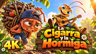 La Cigarra y la Hormiga 🐜🎻 | 3D 4K | Cuentos infantiles para dormir en Español