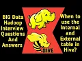 When to use Internal and External table in Hive Managed table External Table RR Digital