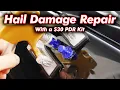 Removing MAJOR Hail Damage with a 30 Paintless Dent Repair Kit - Does it really work