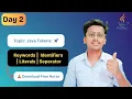 Java Tokens Explained in Hindi Java DSA Day 2 Keywords Identifiers etc ApnaAlgo