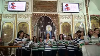 ترنيمة ربى راعى وسلامى كورال رسالة فرح 