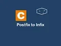 postfix to infix in c
