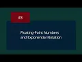 Floating-Point Numbers and Exponential Notation Walking in the Woods of Scheme with Viivi