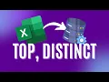 From Excel to SQL - Top Rows Distinct Rows TOP and DISTINCT