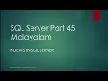 SQL Server Part 45 Indexes in SQL Server Malayalam