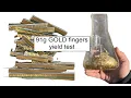 Lagu gouden vingers opbrengsttest: 6g Au uit 1 kg vingers