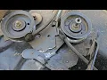 Husqvarna Craftsman Poulan 42 inch mower deck spring layout Blades won t disengage FIXED